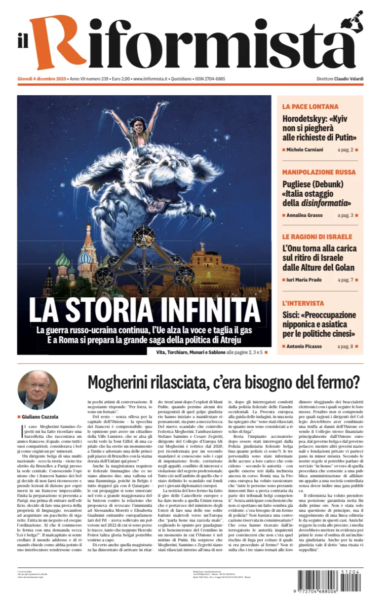 Quotidiano del 4 Dicembre 2025