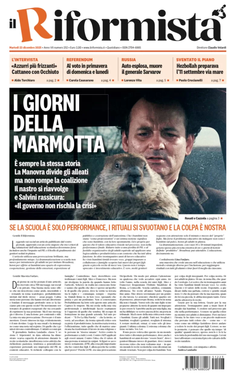 Quotidiano del 23 Dicembre 2025