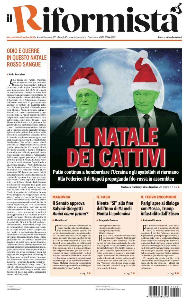 Quotidiano del 24 Dicembre 2025