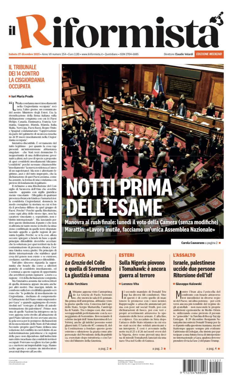 Quotidiano del 27 Dicembre 2025