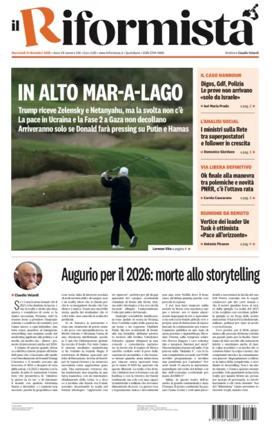 Quotidiano del 31 Dicembre 2025