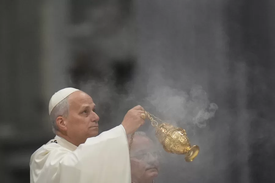 Pope Leo XIV celebrates Mass on New Year’s Day, in St. Peter’s Basilica at the Vatican, Thursday, Jan. 1, 2026. (AP Photo/Alessandra Tarantino) 



Associated Press / LaPresse
Only italy and spain