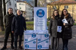 Foto Enrico Pretto/LaPresse
20 dicembre 2025 Trento, Italia 
Cronaca
referendum giustizia vota si è giusto sit in avvocati
Nella foto: Roberto Bertuol;