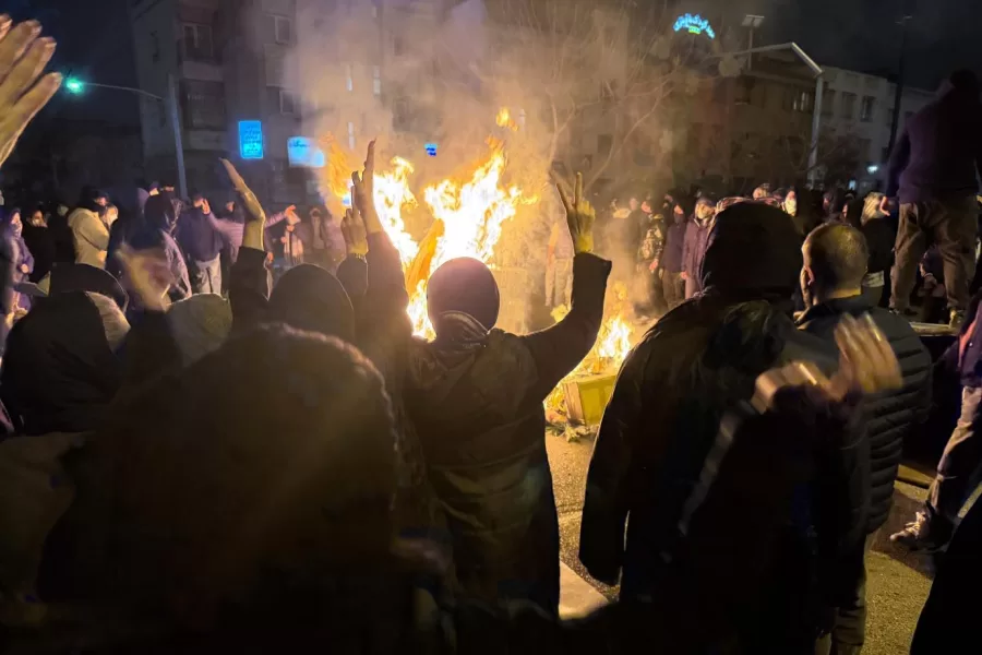FILE – In this photo obtained by The Associated Press, Iranians attend an anti-government protest in Tehran, Iran, Friday, Jan. 9, 2026. (UGC via AP, file) 



Associated Press / LaPresse

Only italy and spain