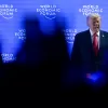 President Donald Trump enters the stage during the 56th annual meeting of the World Economic Forum, WEF, in Davos, Switzerland, Wednesday, Jan. 21, 2026. (Gian Ehrenzeller/Keystone via AP)





Associate Press/ LaPresse
Only Italy and Spain