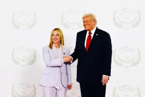 LA PRESIDENTE DEL CONSIGLIO GIORGIA MELONI, DONALD TRUMP PRESIDENTE USA LA PRESIDENTE DEL CONSIGLIO GIORGIA MELONI, DONALD TRUMP PRESIDENTE USA
