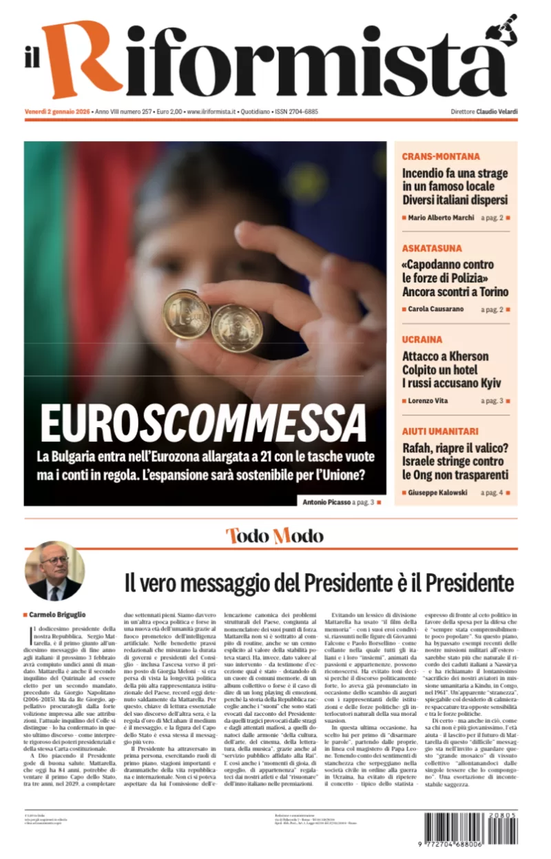 Quotidiano del 2 Gennaio 2026