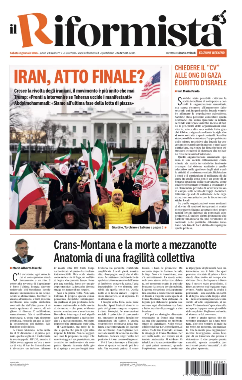 Quotidiano del 3 Gennaio 2026