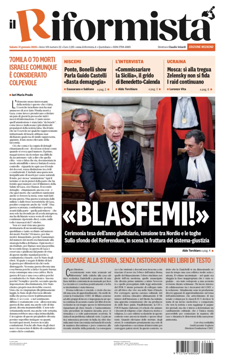 Quotidiano del 31 Gennaio 2026