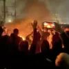 In this frame grab from footage circulating on social media shows protesters dancing and cheering around a bonfire as they take to the streets despite an intensifying crackdown as the Islamic Republic remains cut off from the rest of the world, in Tehran, Iran, Friday, Jan. 9, 2026.(UGC via AP)





Associate Press/ LaPresse
Only Italy and Spain