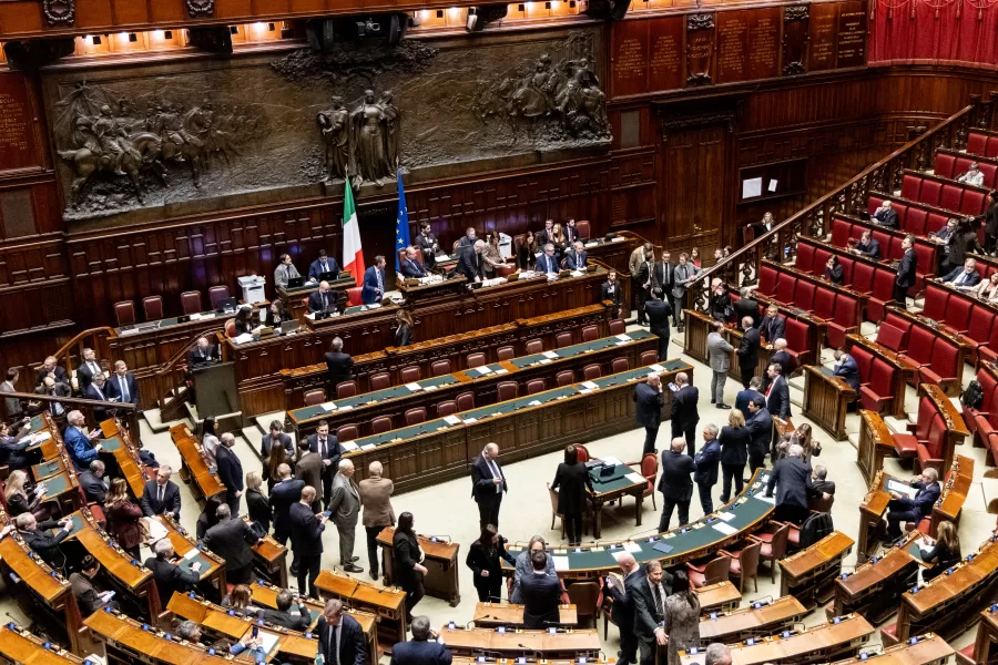 voto di fiducia sulla proroga degli aiuti militari all’Ucraina. Camera dei Deputati, Roma Mercoledì 11 Febbraio 2026 (foto Mauro Scrobogna / LaPresse)  

vote of confidence in extending military aid to Ukraine. Chamber of Deputies, Rome, Wednesday February 11 2026. (Photo by Mauro Scrobogna / LaPresse)