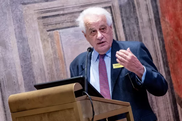 Antonio Baldassarre ex pres Corte Costituzionale in occasione del convegno “Le Ragioni del SÌ”. Senato, Roma Giovedì 05 Febbraio 2026 (foto Mauro Scrobogna / LaPresse)  

Antonio Baldassarre former president of Costitutional Court at the conference “The Reasons for a Yes.” Senate, Rome, Thursday February 05 2026. (Photo by Mauro Scrobogna / LaPresse)