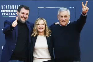 Foto Cecilia Fabiano/LaPresse 17 Dicembre 2023 Roma, Italia – Politica – Atreju 2023 , Finale con Giorgia Meloni alla festa di Fratelli D’Italia Nella foto: Giorgia Meloni , Antonio Tajani , Matteo Salvini
December 17 , 2023 Roma, Italy – Politics – Politics – Atreju, final with Giorgia Meloni at Fratelli d’Italia event In the photo: Giorgia Meloni , Antonio Tajani , Matteo Salvini
Foto Cecilia Fabiano/LaPresse 17 Dicembre 2023 Roma, Italia – Politica – Atreju 2023 , Finale con Giorgia Meloni alla festa di Fratelli DՉtalia Nella foto: Giorgia Meloni , Antonio Tajani , Matteo Salvini
December 17 , 2023 Roma, Italy – Politics – Politics – Atreju, final with Giorgia Meloni at Fratelli dՉtalia event In the photo: Giorgia Meloni , Antonio Tajani , Matteo Salvini Foto Cecilia Fabiano/LaPresse 17 Dicembre 2023 Roma, Italia – Politica – Atreju 2023 , Finale con Giorgia Meloni alla festa di Fratelli D’Italia Nella foto: Giorgia Meloni , Antonio Tajani , Matteo Salvini
December 17 , 2023 Roma, Italy – Politics – Politics – Atreju, final with Giorgia Meloni at Fratelli d’Italia event In the photo: Giorgia Meloni , Antonio Tajani , Matteo Salvini
Foto Cecilia Fabiano/LaPresse 17 Dicembre 2023 Roma, Italia – Politica – Atreju 2023 , Finale con Giorgia Meloni alla festa di Fratelli DՉtalia Nella foto: Giorgia Meloni , Antonio Tajani , Matteo Salvini
December 17 , 2023 Roma, Italy – Politics – Politics – Atreju, final with Giorgia Meloni at Fratelli dՉtalia event In the photo: Giorgia Meloni , Antonio Tajani , Matteo Salvini