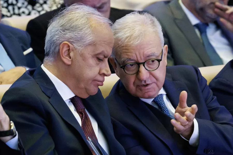 Il ministro dell’Interno Matteo Piantedosi (sx) e il sottosegretario alla presidenza del Consiglio Alfredo Mantovano durante la cerimonia per il 20° anniversario del Cnaipic della polizia postale, Roma, Martedì 21 Ottobre 2025 (Foto Roberto Monaldo / LaPresse) 

Interior minister Matteo Piantedosi (left) and the undersecretary to the presidency of the Council Alfredo Mantovano during the ceremony for the 20th anniversary of the Cnaipic, Rome, Tuesday, October 21, 2025 (Photo by Roberto Monaldo / LaPresse)