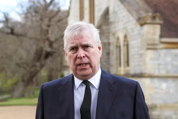 FILE – Britain’s Prince Andrew speaks during a television interview at the Royal Chapel of All Saints at Royal Lodge, Windsor, April 11, 2021. (Steve Parsons/Pool Photo via AP, File)

Associated Press/LaPresse