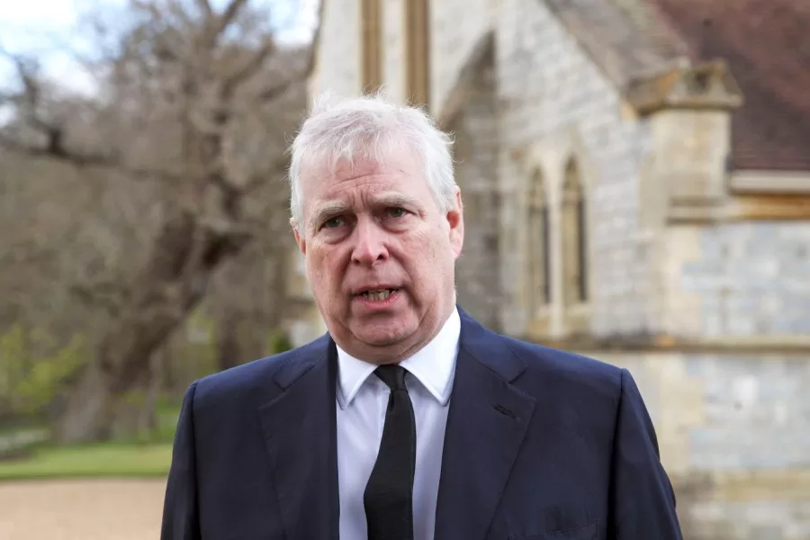 FILE – Britain’s Prince Andrew speaks during a television interview at the Royal Chapel of All Saints at Royal Lodge, Windsor, April 11, 2021. (Steve Parsons/Pool Photo via AP, File)

Associated Press/LaPresse