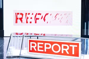 studi della trasmissione di RAI 3 Report. Roma Venerdì 23 Gennaio  2026 (foto Mauro Scrobogna / LaPresse)

the studios of the RAI 3 program Report. Rome on Friday January 23 2026. (Photo by Mauro Scrobogna / LaPresse)