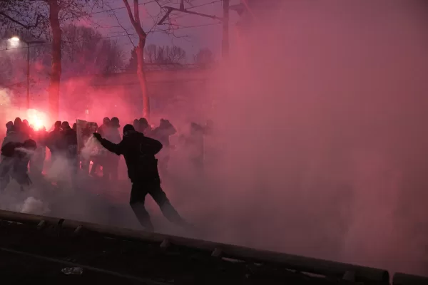 Scontri a corteo Nazionale in solidarietà al Centro Sociale Askatasuna di Corso Regina 47 a Torino, sgomberato lo scorso Dicembre 
 – Sabato, January 31, 2026. News  (Photo by Marco Alpozzi/Lapresse)

Clashes during the National march in solidarity with the Askatasuna Social Center in Corso Regina 47, Turin, evicted last December 
 – Saturday, January 31, 2026. News  (Photo by Marco Alpozzi/Lapresse)