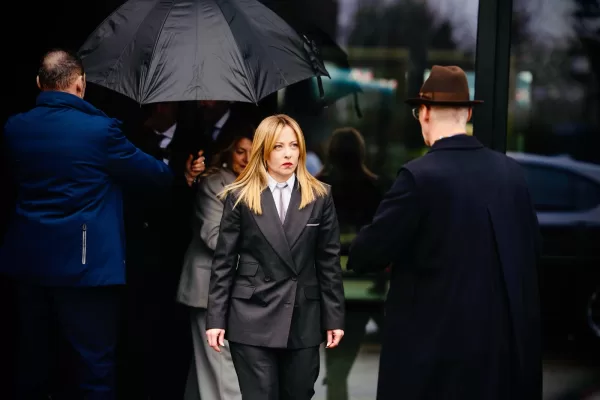 Il Presidente del Consiglio, Giorgia Meloni, allincontro informale dei leader dellUe presso il Castello di Alden Biesen a Bilzen-Hoeselt in Belgio, giovedì 12 Febbraio 2026 (Foto Filippo Attili/Palazzo Chigi/LaPresse)

DISTRIBUTION FREE OF CHARGE – NOT FOR SALE – Obbligatorio citare la fonte LaPresse/Palazzo Chigi/Filippo Attili