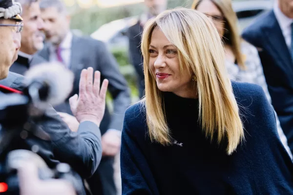 Foto Filippo Attili/Palazzo Chigi/LaPresse 
17/02/2026 Roma, Italia
Politica 
La premier Meloni a palazzo Borromeo per la celebrazione dell’ anniversario dei Patti Lateranensi.

DISTRIBUTION FREE OF CHARGE – NOT FOR SALE – Obbligatorio citare la fonte LaPresse/Palazzo Chigi/Filippo Attili