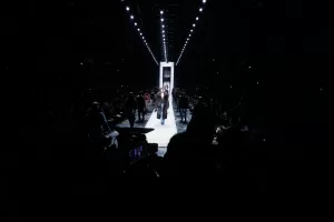 A model wears a creation as part of the Dolce & Gabbana Fall/Winter 2026-2027 Men’s collection presented in Milan, Italy, Saturday, Jan. 17, 2026. (AP Photo/Luca Bruno)