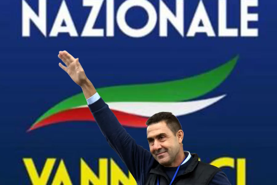 FUTURO NAZIONALE LOGO PARTITO ROBERTO  VANNACCI ELAB