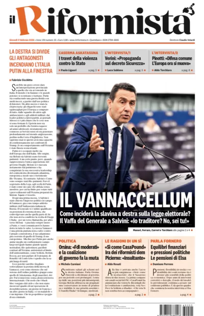 Quotidiano del 5 Febbraio 2026