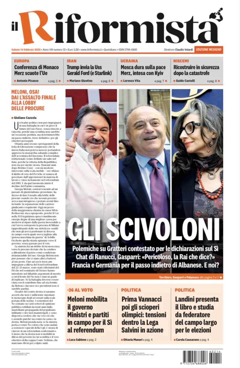 Quotidiano del 14 Febbraio 2026