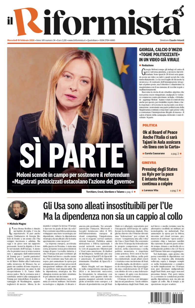 Quotidiano del 18 Febbraio 2026