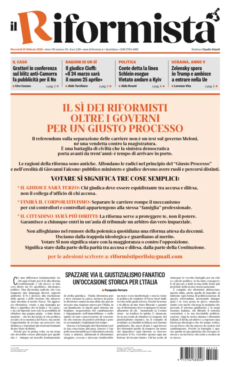 Quotidiano del 25 Febbraio 2026