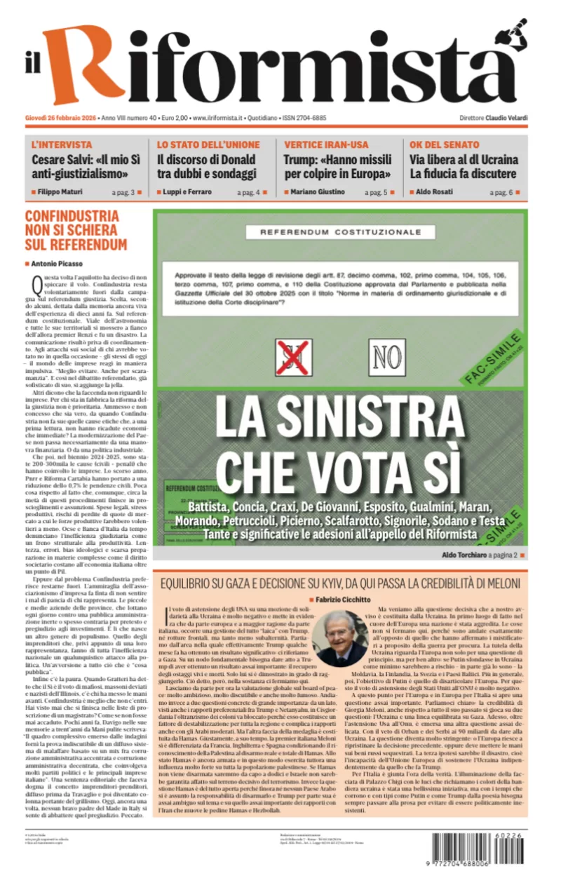 Quotidiano del 26 Febbraio 2026