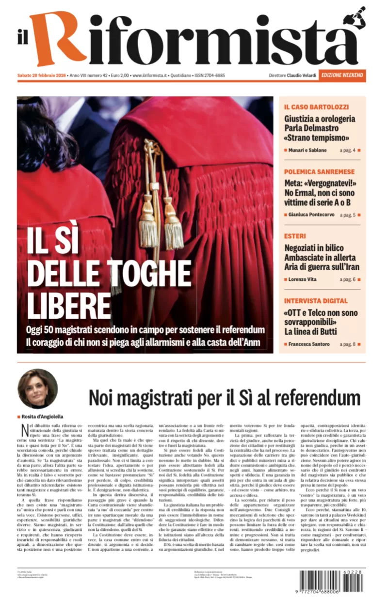 Quotidiano del 28 Febbraio 2026