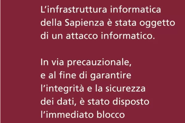 Attaco hacker in corso alla Sapienza, ironia degli studenti: “Già che ci siete potreste aumentarci la media?”