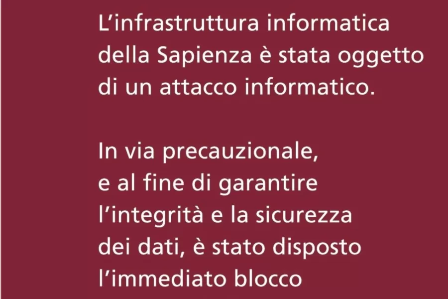 Attaco hacker in corso alla Sapienza, ironia degli studenti: “Già che ci siete potreste aumentarci la media?”