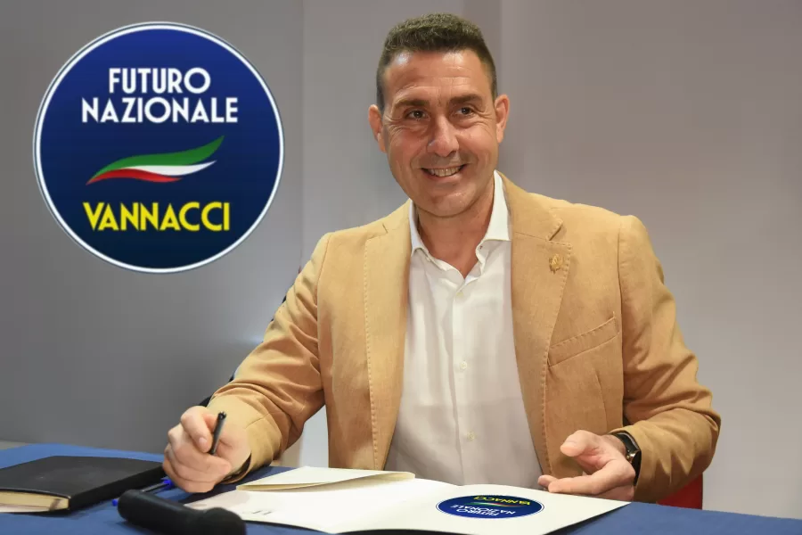 FUTURO NAZIONALE LOGO PARTITO ROBERTO  VANNACCI ELAB