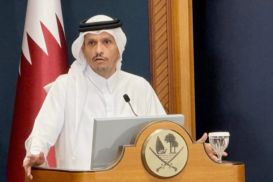 Qatar’s Prime Minister and Foreign Minister Sheikh Mohammed bin Abdulrahman Al Thani speaks during a joint press conference with Turkey’s Foreign Minister Hakan Fidan in Doha, Qatar, Thursday, March 19, 2026. (AP Photo/Najib Abu Jobain) 


Associated Press / LaPresse
Only italy and spain