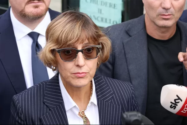 Processo Open Arms, dichiarazioni dell’avvocato di Salvini Giulia Bongiorno  , Palermo  Venerdi 18 Ottobre 2024 ( Foto  Alberto Lo Bianco/Lapresse)
in the photo the lawyer Giulia Bongiorno leaves the bunker room of the Pagliarelli prison after the final speech of the Open Arms trial Palermo  Italy Friday 18 October 2024 (Photo Alberto Lo Bianco/Lapresse)