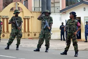 FILE – Soldiers stand guard in Freetown, Sierra Leone, Nov. 23, 2012. (AP Photo/Tommy Trenchard, File)





Associate Press/ LaPresse
Only Italy and Spain