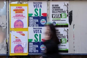 Manifesti elettorali su referendum giustizia ,   Milano (Italy) March 12, 2026 (Photo Claudio Furlan/LaPresse)