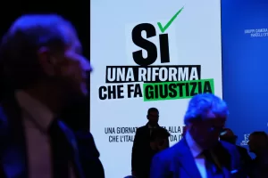 ‘Sì una riforma che fa giustizia’ incontro promosso da Fratelli dItalia su referendum Giustizia al Teatro Franco Parenti ,   Milano (Italy) March 12, 2026 (Photo Claudio Furlan/LaPresse)