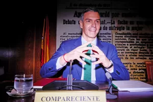 Spanish Prime Minister Pedro Sanchez gestures as he appears before a Senate commission in Madrid, Spain, Thursday, Oct. 30, 2025. (AP Photo/Manu Fernandez) 



Associated Press / LaPresse
Only italy and spain