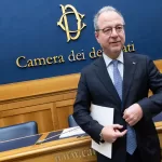 Giorgio Mulè FI in occasione della conferenza stampa di presentazione della pubblicazione di “Alle 4 del mattino, storie di vite stravolte”, pubblicazione-rassegna stampa di 100 casi di ingiuste detenzioni raccolti a cura di Enrico Costa. Camera dei Deputati, Roma Mercoledì 14 Gennaio  2026 (foto Mauro Scrobogna / LaPresse)  

Giorgio Mulè Fion the occasion of the press conference presenting the publication of “At 4 AM, Stories of Turned Lives,” a press review of 100 cases of wrongful imprisonment, edited by Enrico Costa. Chamber of Deputies, Rome, Wednesday January 14 2026. (Photo by Mauro Scrobogna / LaPresse)