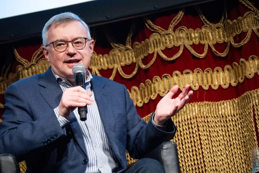 Apertura 9a edizione di Biennale Democrazia dal titolo “Guerra e pace”, incontro “Come finiscono le guerre” con Alessandro Barbero in dialogo con Manuela Ceretta  Nella foto: Alessandro Barbero – Mercoledì, Marzo 26, 2025. News  (Photo by Marco Alpozzi/Lapresse)

Biennial Democracy 9th edition opening called War and Peace, talk How Wars End with Alessandro Barbero in dialogue with Manuela Ceretta – Wednesday, March 26, 2025. News  (Photo by Marco Alpozzi/Lapresse)