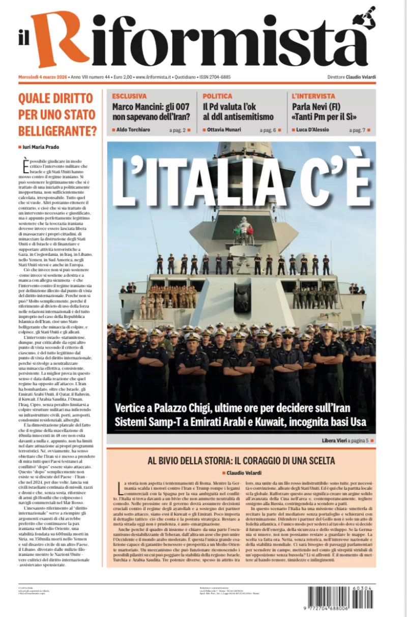 Quotidiano del 4 Marzo 2026