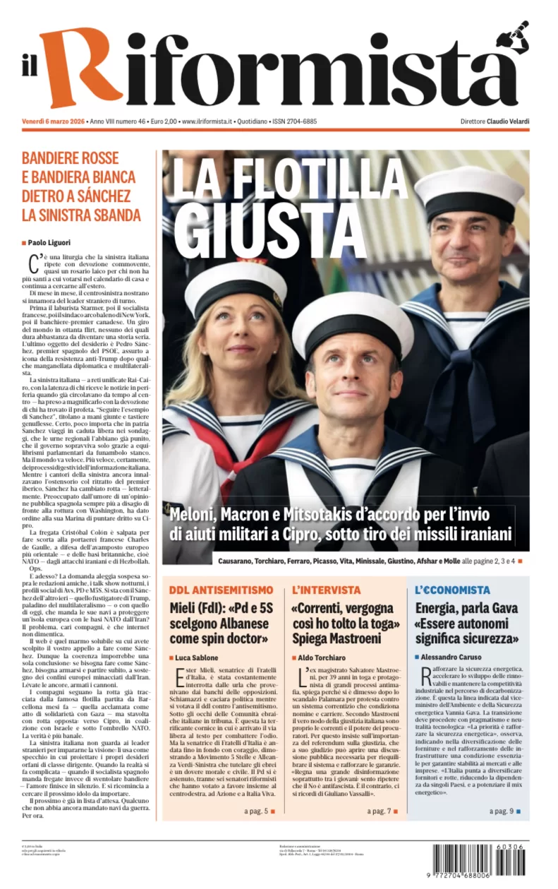 Quotidiano del 6 Marzo 2026