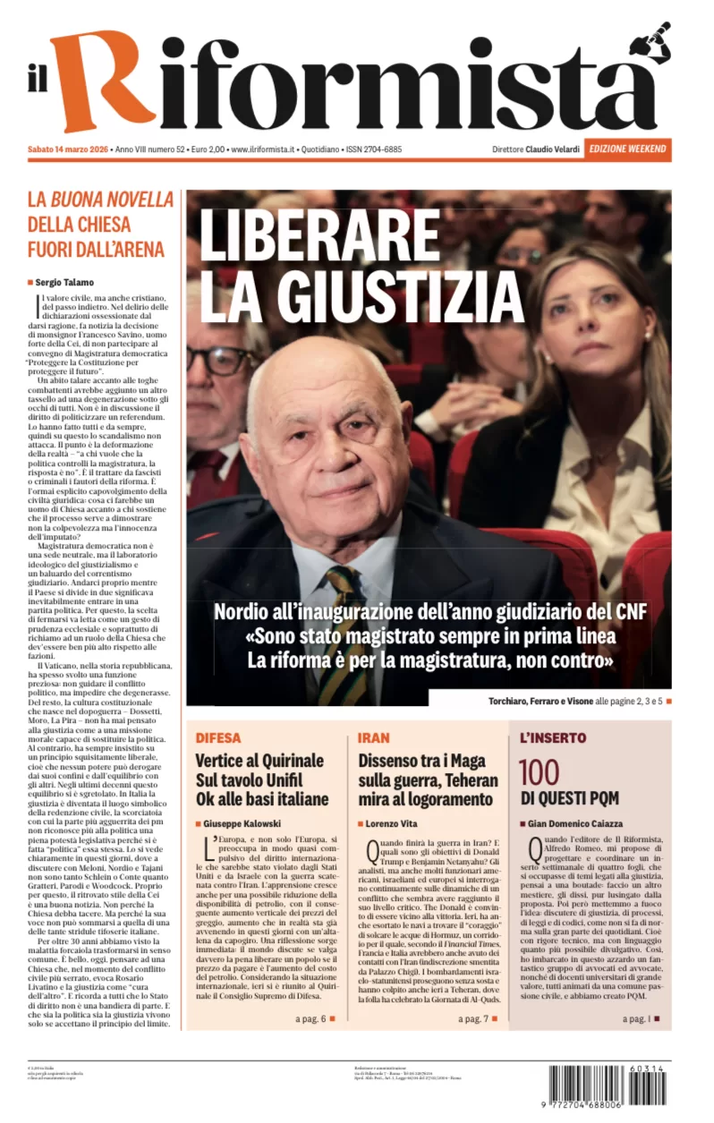 Quotidiano del 14 Marzo 2026