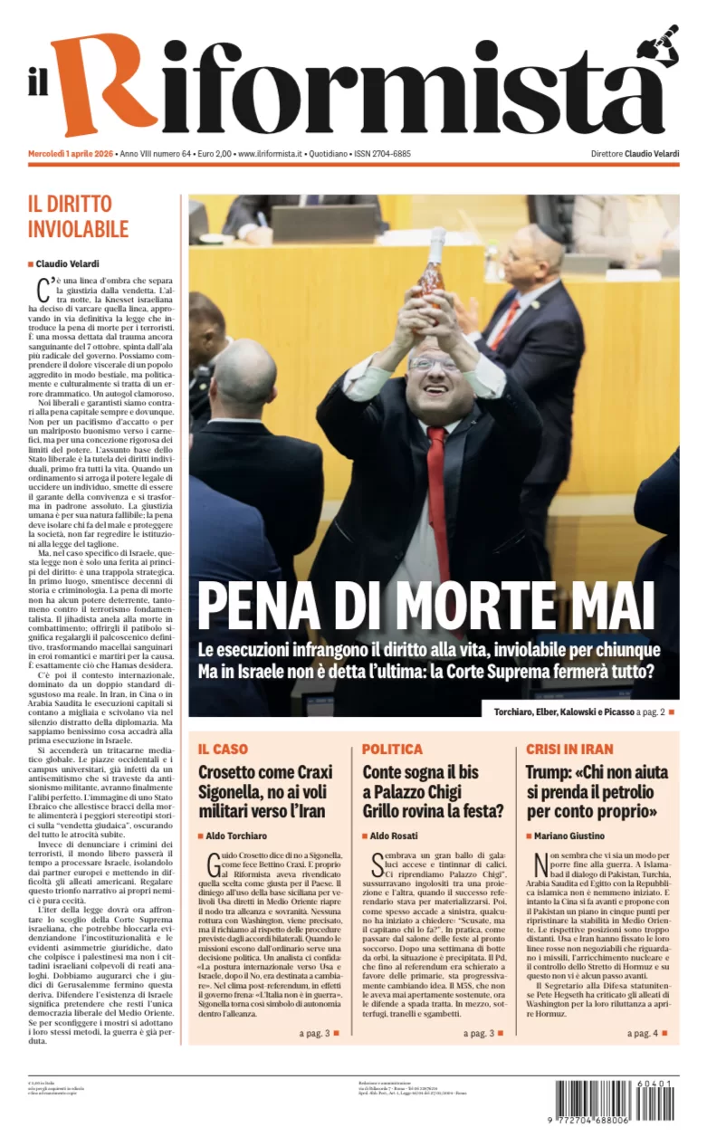 Quotidiano del 1° Aprile 2026