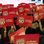 ANCHE CINEMA  ELLY SCHLEIN  A BARI PER NO AL REFERENDUM  CARTELLO  CARTELLI    VOTA  NO  PER  DIFENDERE  LA  COSTITUZIONE