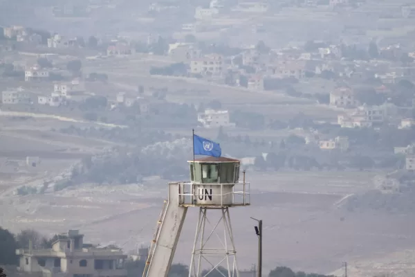 An United Nations flag waves on the top of a tower in a base of the United Nations peacekeeping forces in Lebanon (UNIFIL) at the Israeli-Lebanese border as seen from northern Israel, Thursday, Nov. 28, 2024. (AP Photo/Leo Correa)


Associated Press/LaPresse