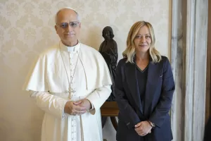 Papa Leone XIV riceve in udienza S.E. la Signora Giorgia Meloni, Presidente del Consiglio dei Ministri della Repubblica Italiana, 2 luglio 2025 Città del Vaticano (Foto Vatican Media/LaPresse)

DISTRIBUTION FREE OF CHARGE – NOT FOR SALE